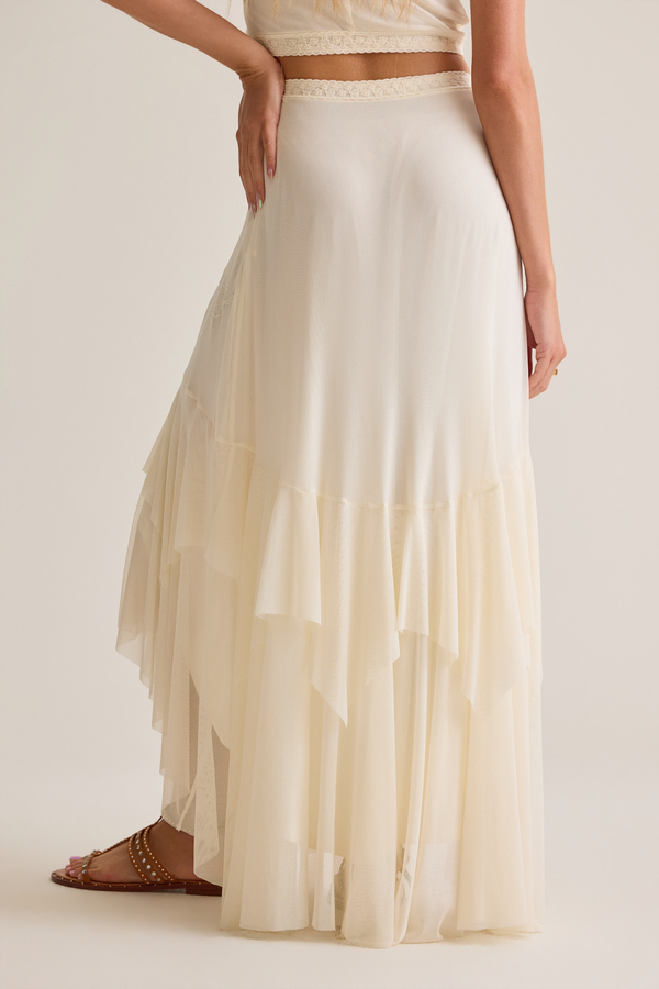 Carlin Ruffle Maxi Skirt Detail 6 - Altar'd State