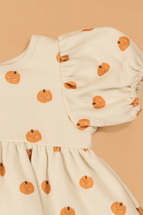 Sweet Squash Puff Sleeve Baby Dress Detail 3 - Altar'd State
