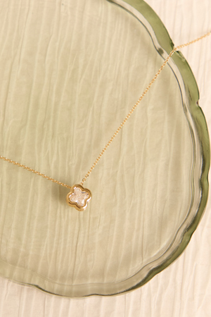 18K Gold Glitz Clover Necklace - Altar'd State