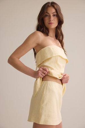 Perry Linen Mini Skirt - Altar'd State