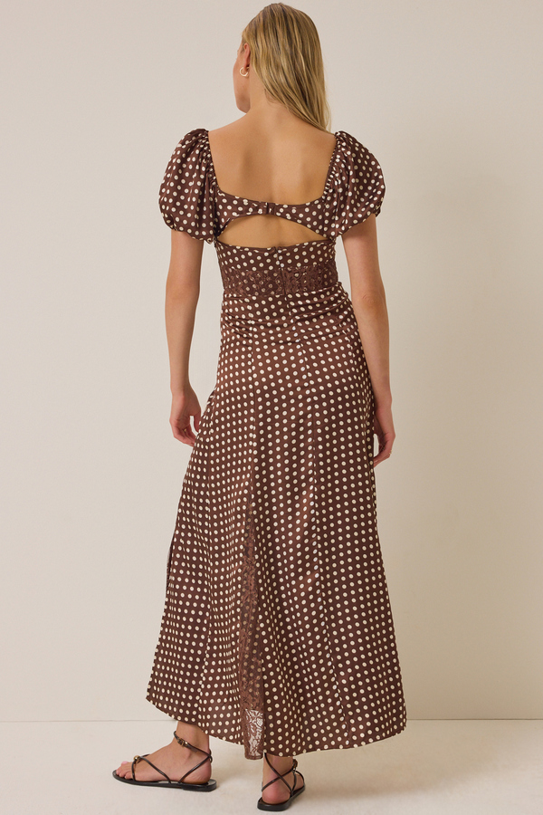 London Satin Maxi Dress Detail 3 - Altar'd State