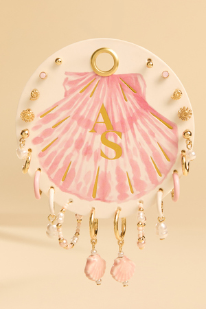 Pink Shell 10PK Earring Set - Altar'd State - 