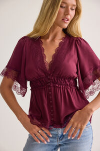 Evanelle Lace Babydoll Top - Altar'd State