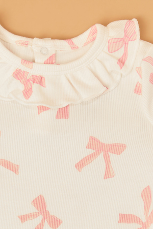 Pretty Bows Ruffle Lounge Set - Altar'd State - 