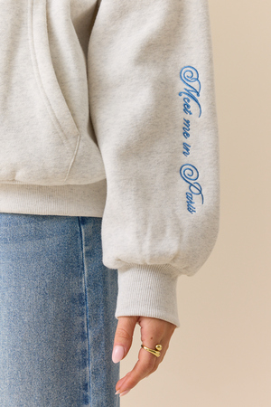Meet Me In Paris Hoodie - Altar'd State - 