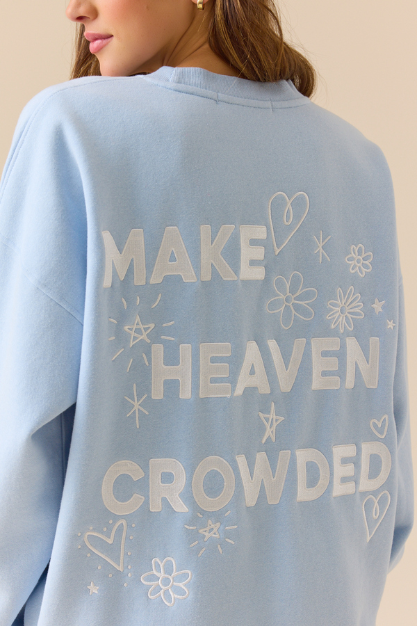 Make Heaven Crowded Graphic Sweatshirt Detail 4 - Altar'd State