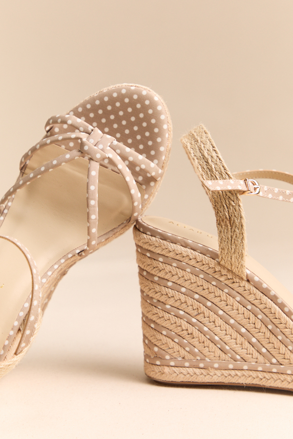 Addeline Polka Dot Wedge Detail 4 - Altar'd State