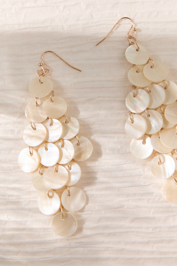 Moonlit Shore Shell Earrings Detail 3 - Altar'd State