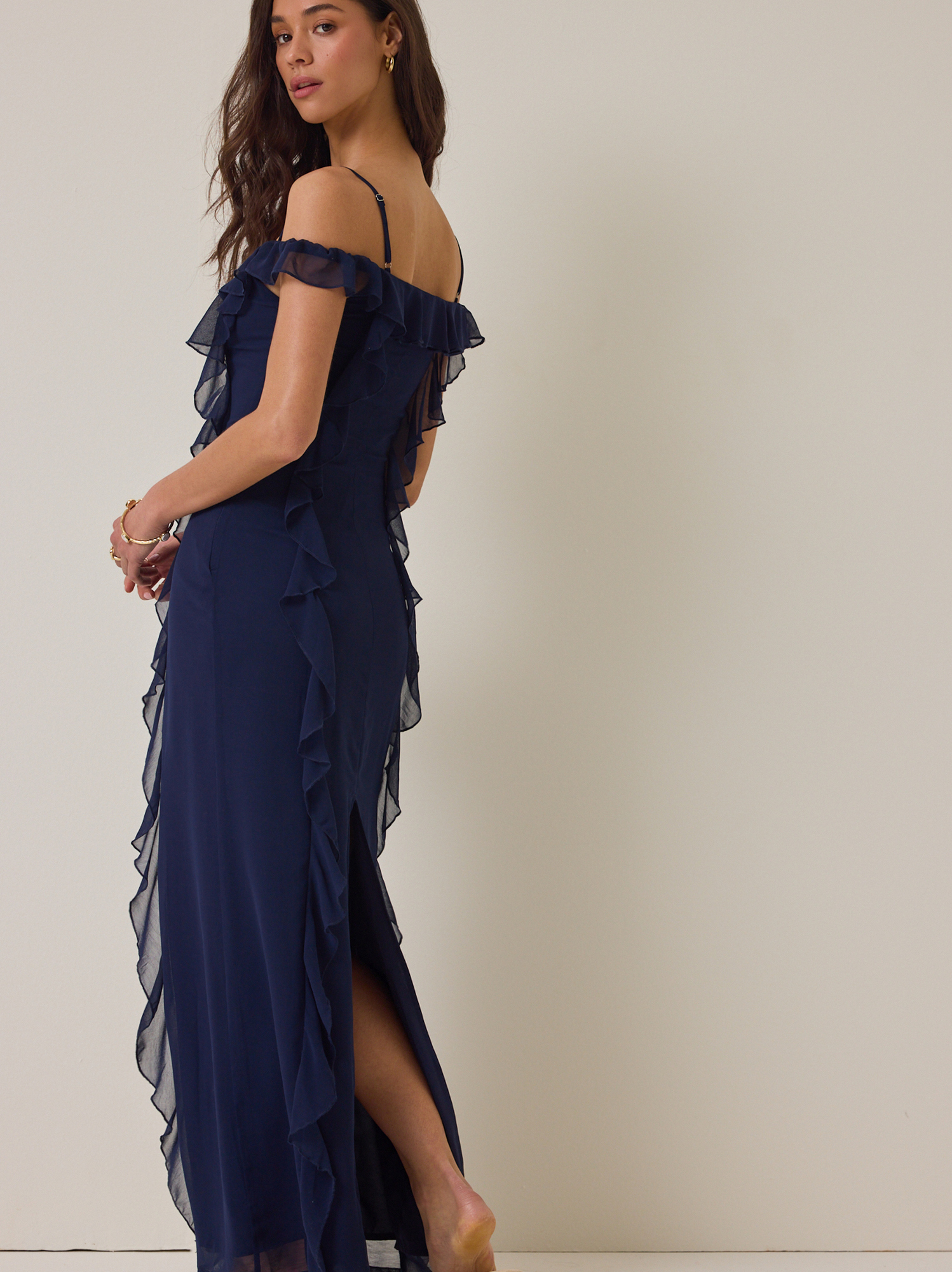 Haven Maxi Dress in Navy Blue | Altar'd State