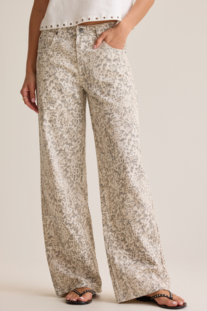 Shayleigh Leopard Barrel Pant - Altar'd State