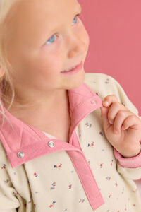Ava Floral Half Snap Pullover Detail 2 - Altar'd State