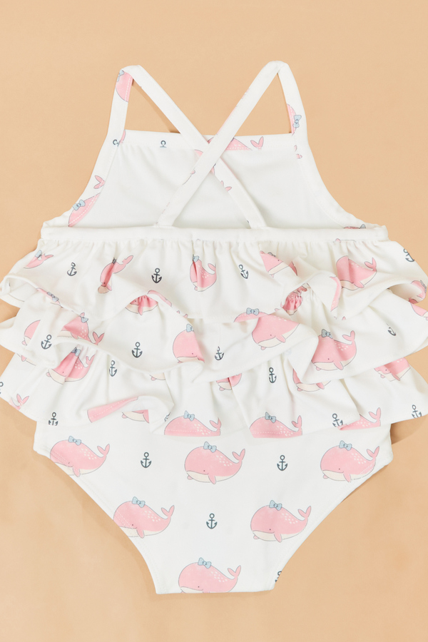 Brooke Bubbly Whale One-Piece Swimsuit Detail 3 - Altar'd State