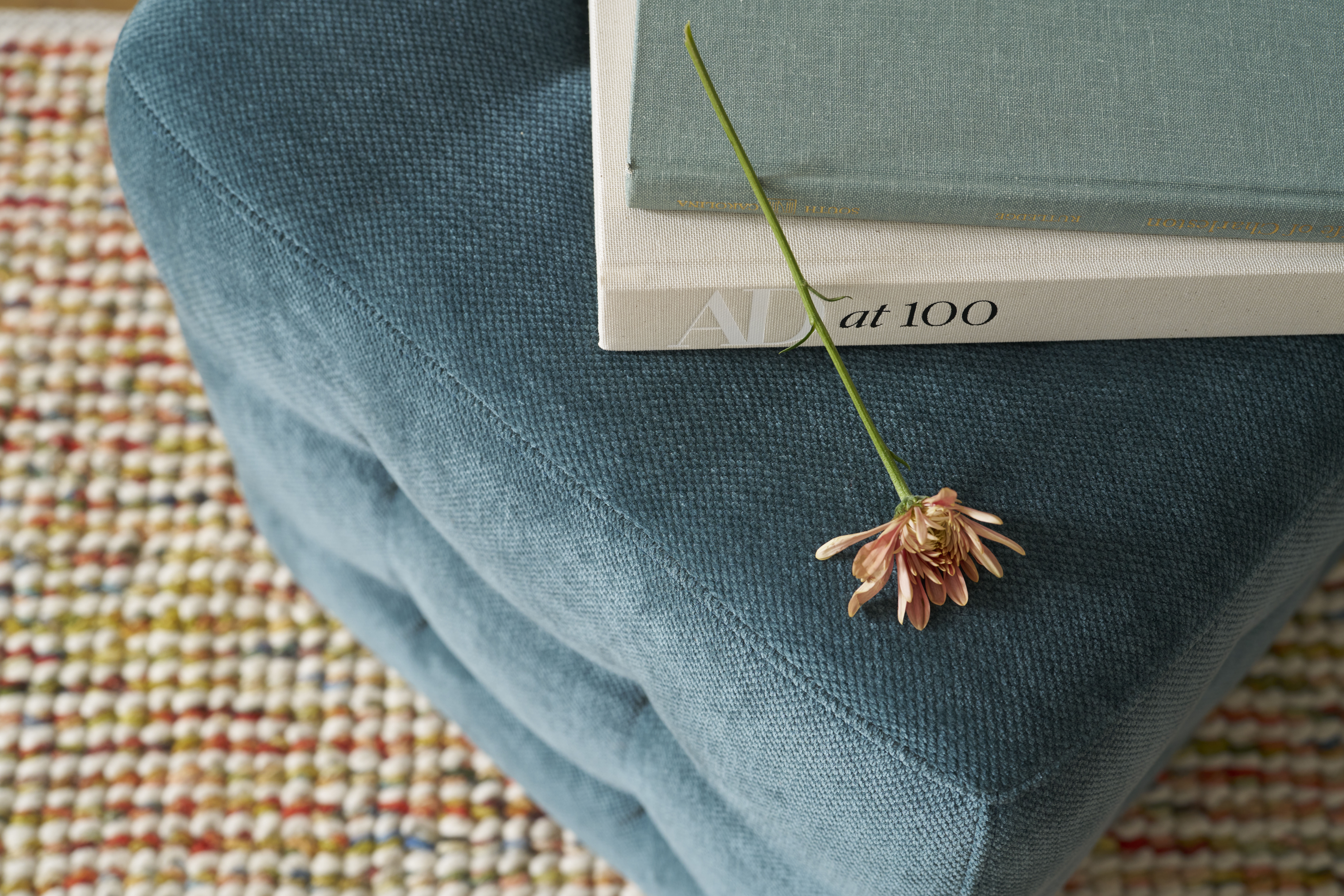 Skye Upholstered Ottoman Detail 6 - Altar'd State