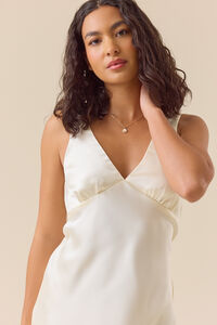 Andie Satin Midi Dress Detail 2 - Altar'd State