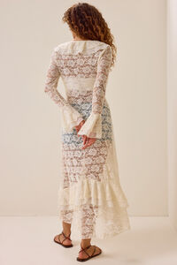 Carys Lace Chiffon Ruffle Kimono Detail 7 - Altar'd State