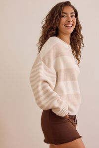 End Zone Striped Sweater Detail 4 - Altar'd State
