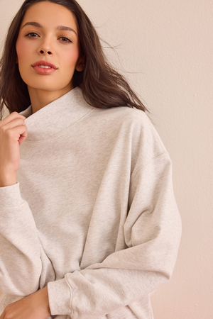 Precision Mock Neck Sweatshirt - Altar'd State - 