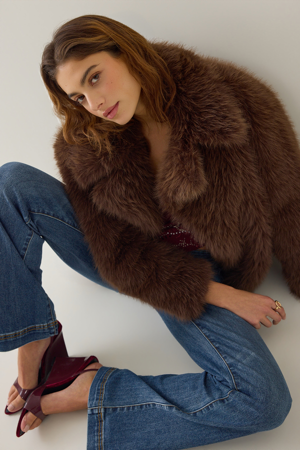 Tierra Faux Fur Jacket Detail 3 - Altar'd State