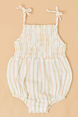 Eve Stripe Smocked Gauze Bubble - Altar'd State - 