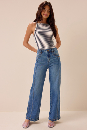 Cecily Straight Leg Jeans - Altar'd State - 
