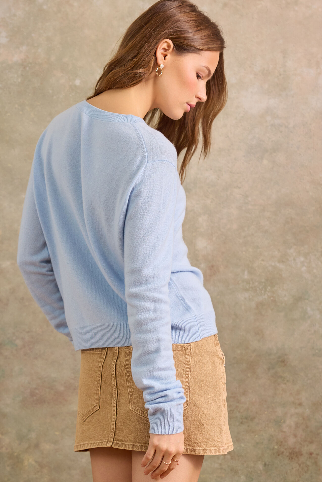 Marigold Cashmere Crew Neck Sweater