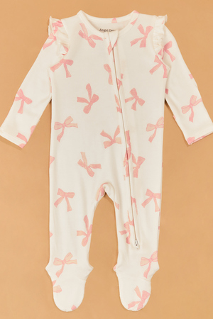 Pretty Bows Ruffle Footie - Altar'd State - 