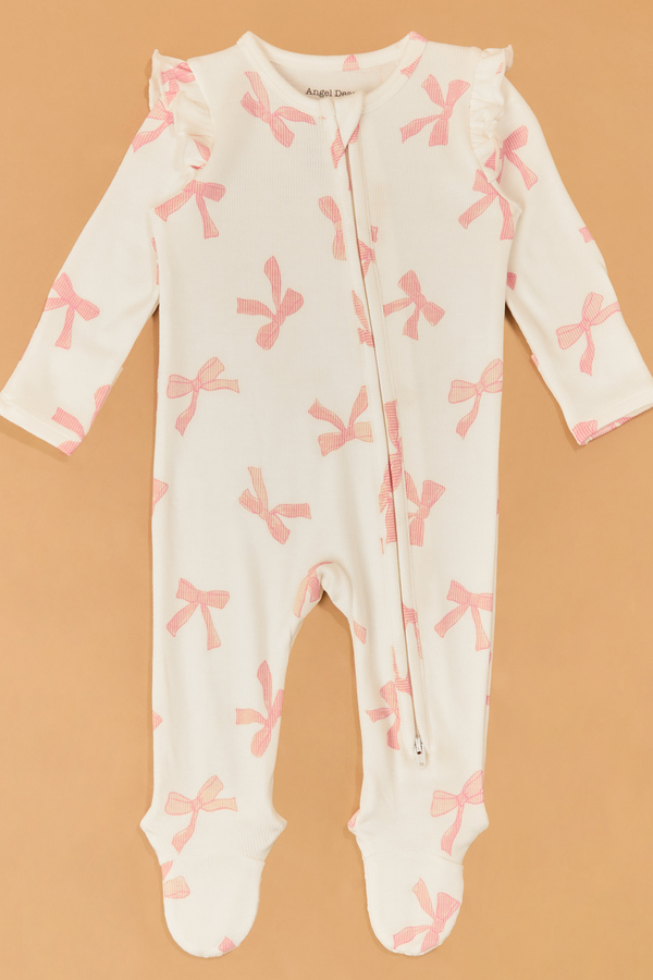 Pretty Bows Ruffle Footie - Altar'd State