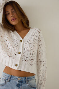 Bridgette Balloon-Sleeve Cardigan Detail 4 - Altar'd State