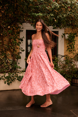 Malibu Floral Midi Dress - Altar'd State - 