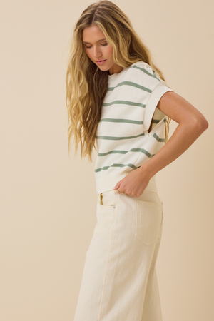 Kira Striped Knit Top - Altar'd State - 