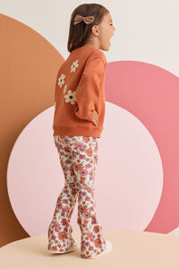 Leah Floral Flare Legging Detail 3 - Altar'd State