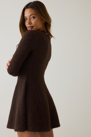 Sara Scarf Neck Sweater Dress - Altar'd State