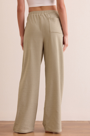 Weekend Stripe Wide Leg Pant - Altar'd State - 