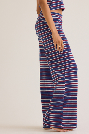 Channing Striped Brushed Rib Lounge Pant - Altar'd State - 