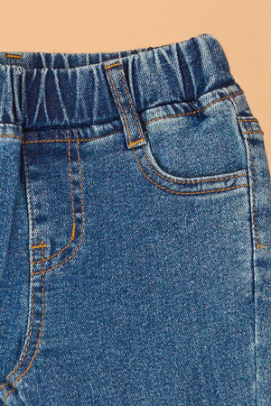Jilly Dark Wash Ruffle Flare Jeans - Altar'd State