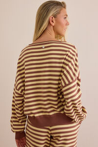 Flow Stripe Boat Neck Pullover Detail 5 - Altar'd State