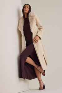Brooks Faux Fur Trim Coat Detail 5 - Altar'd State