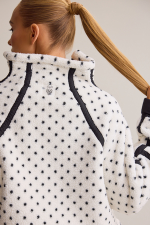 Risen Polka Dot Sherpa Quarter Zip - Altar'd State - 