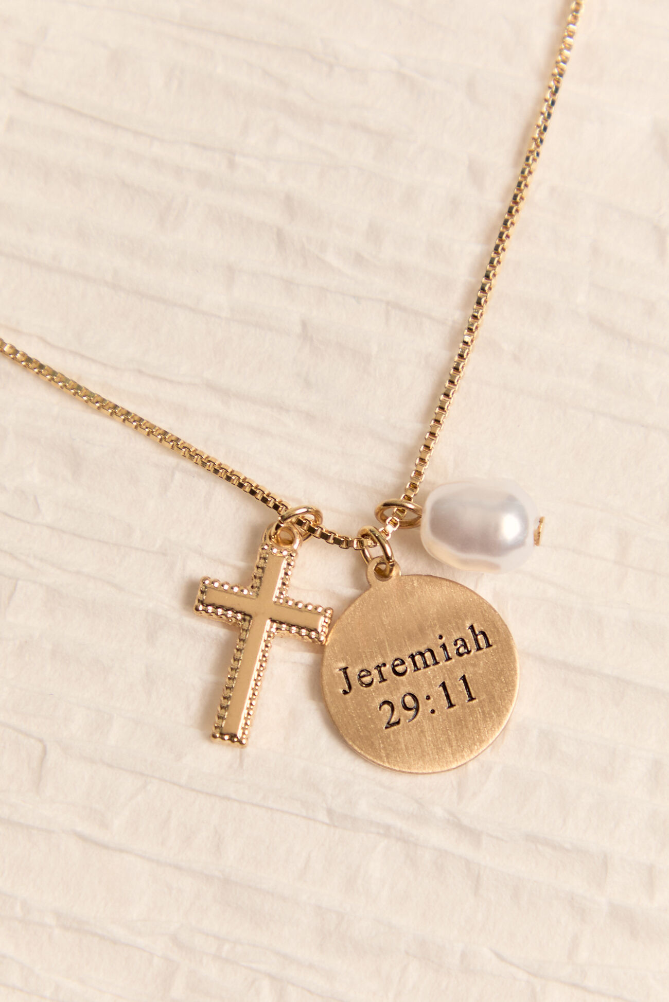 Jeremiah 29:11 Cross Necklace