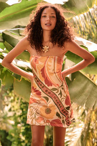 Evelle Printed Mini Dress - Altar'd State