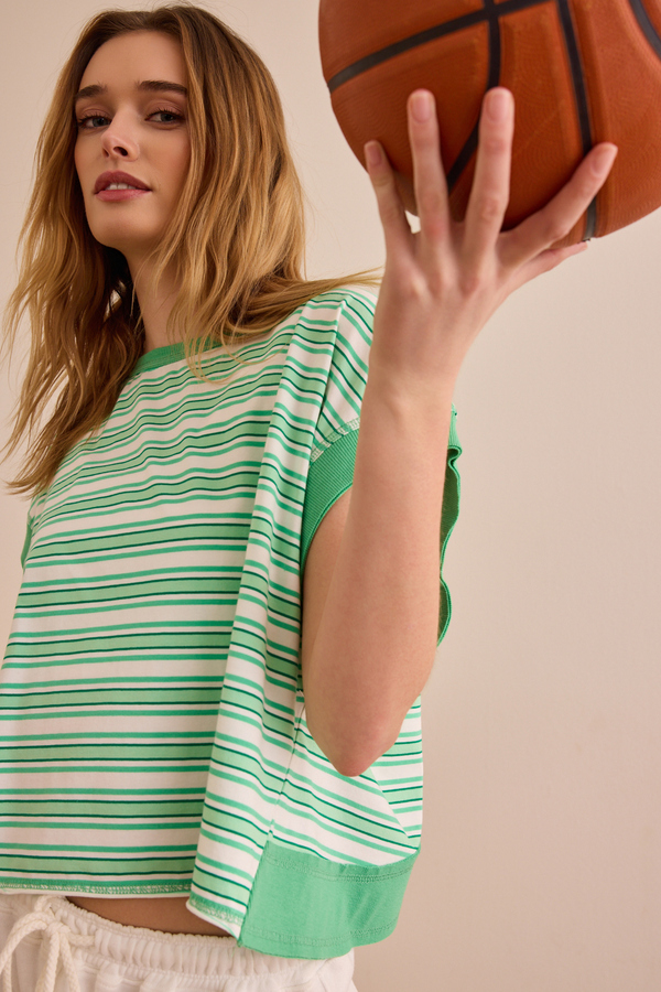 Sprint Stripe Tee - Altar'd State