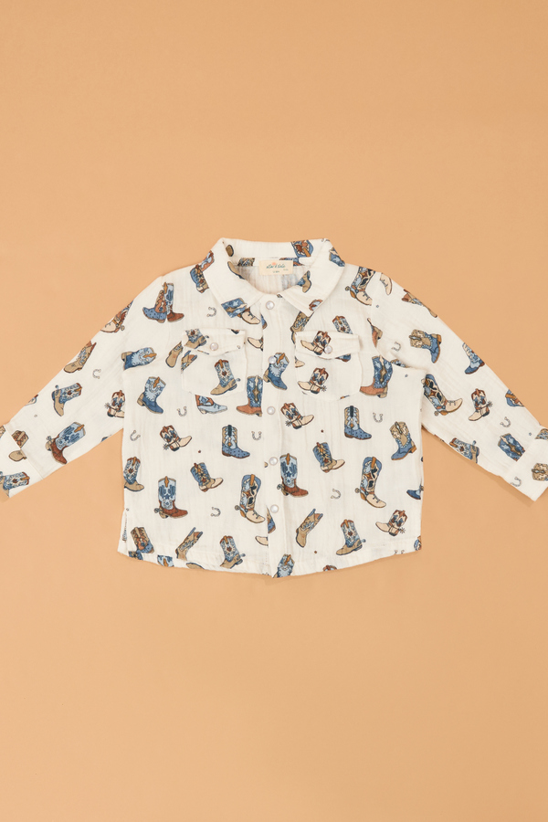 Buckaroo Boots Muslin Shirt - Altar'd State