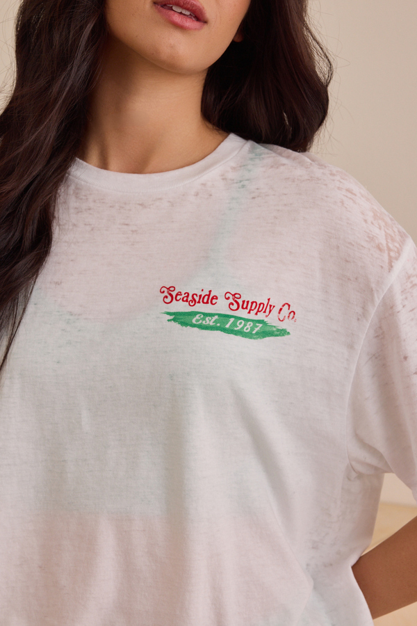 Seaside Supply Co Oversized Tee Detail 2 - Altar'd State