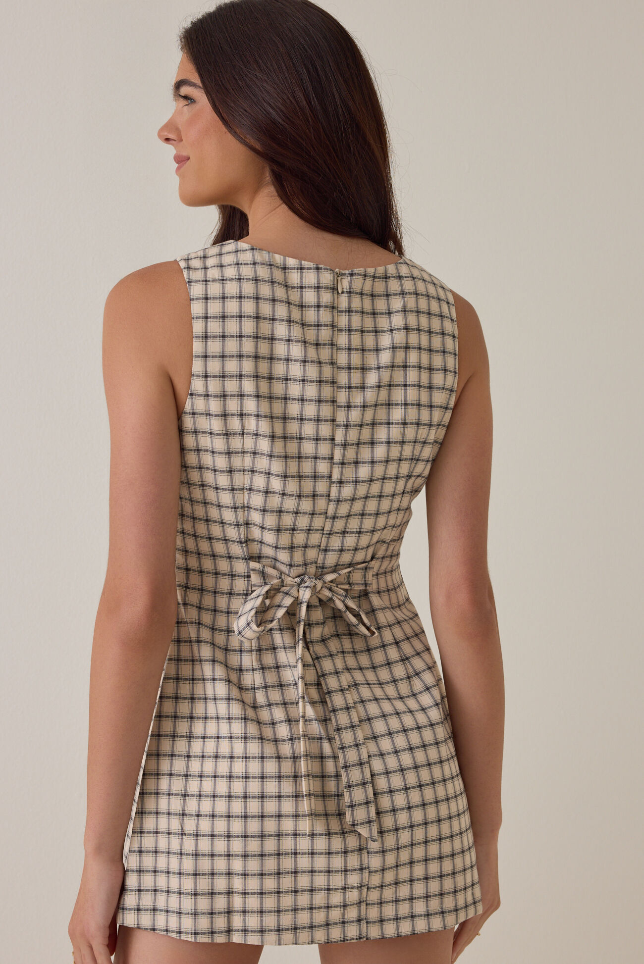 Francesca Plaid Romper