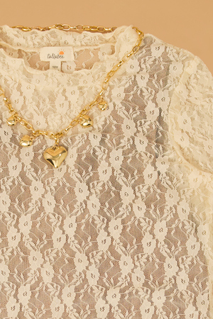 Ginny Corduroy Dress and Lace Top Set - Altar'd State - 