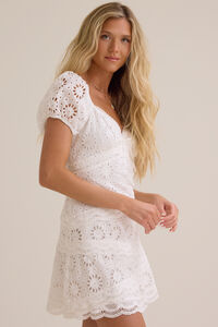Jordyn Eyelet Mini Dress Detail 3 - Altar'd State
