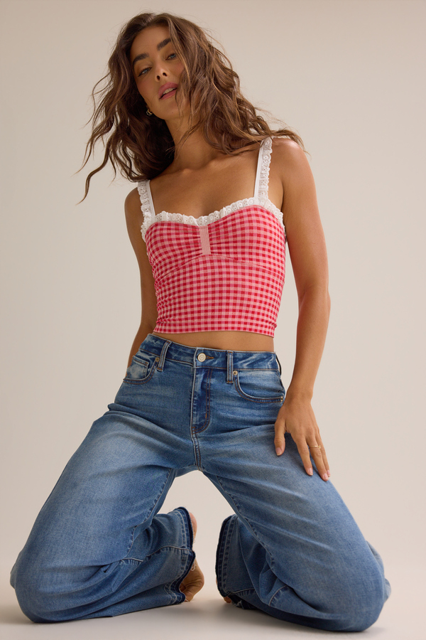 Zoey Gingham Cami - Altar'd State