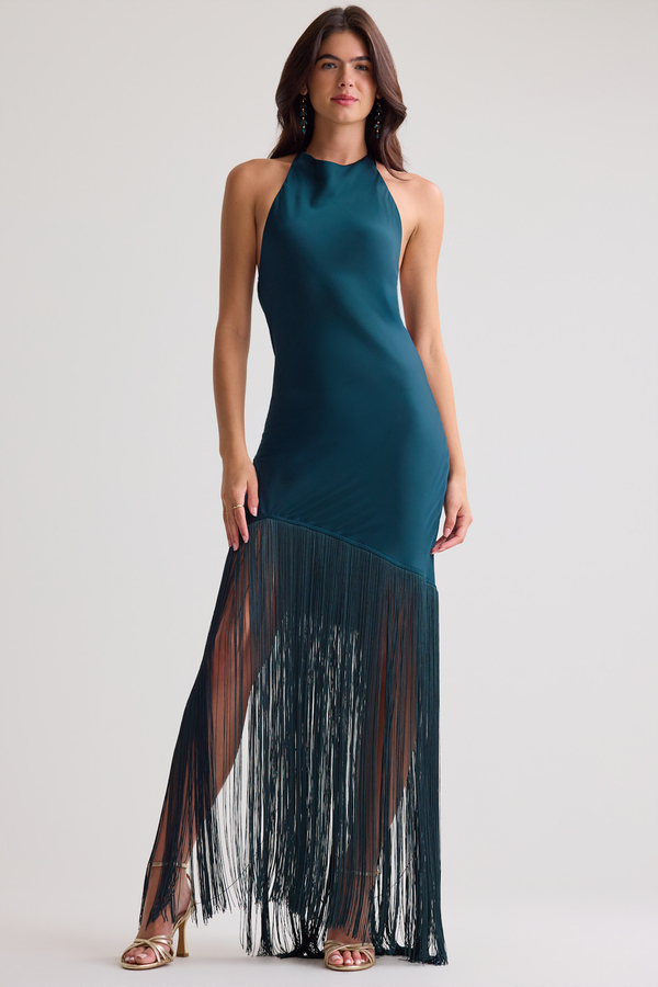 Kayla Satin Maxi Dress - Altar'd State