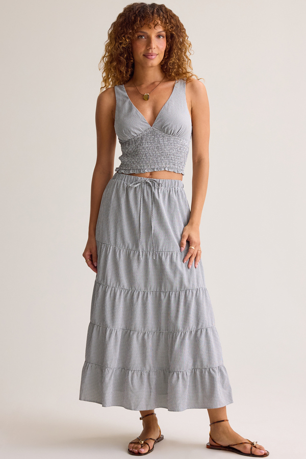 Betty Gingham Maxi Skirt - Altar'd State