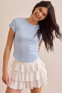 Balanced Stripe Baby Tee Detail 4 - Altar'd State